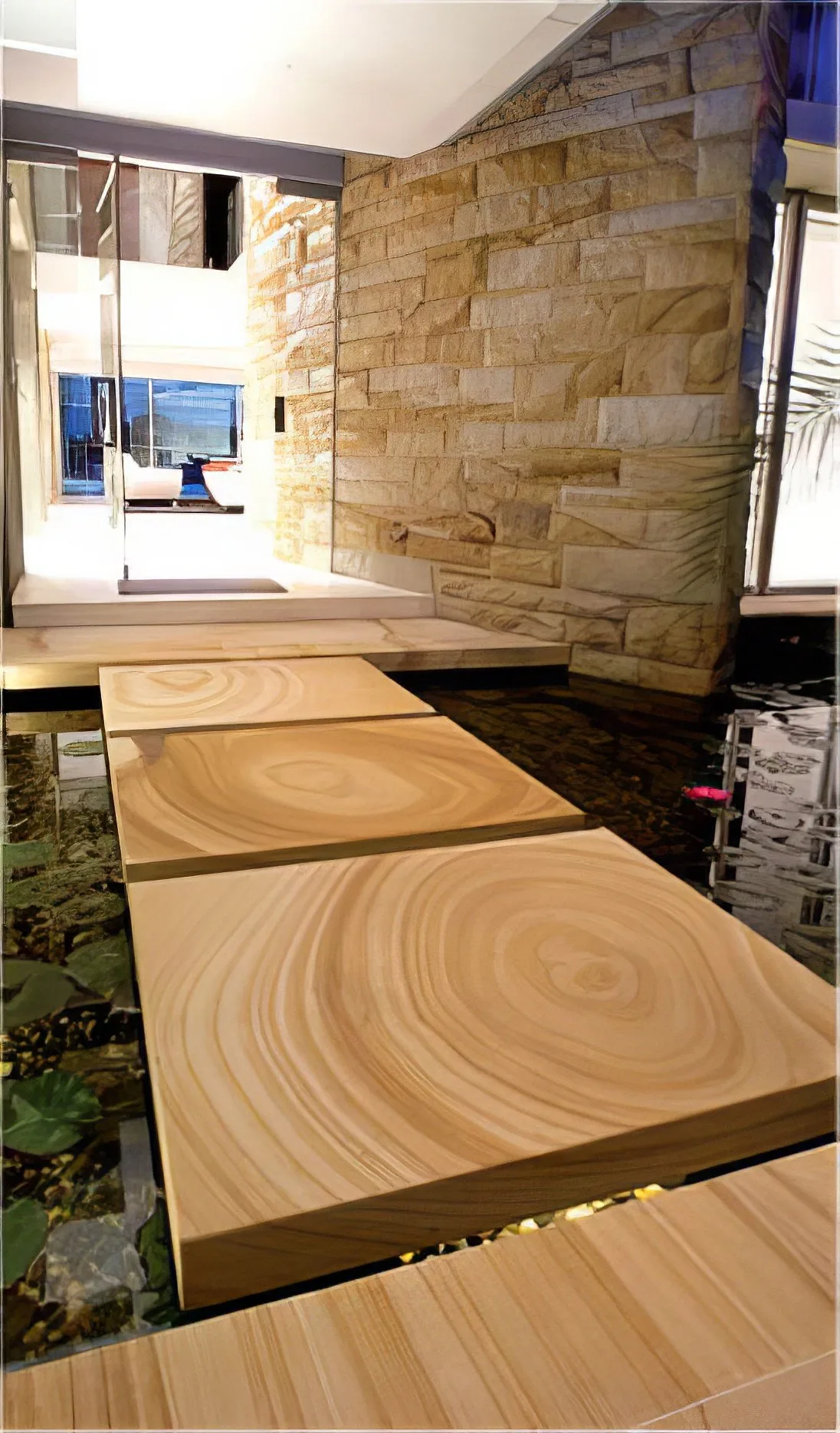 gosford-quarries-sandstone-sydney-melbourne-brisbane-paving-medium-brown-sawn-stepping-stones Image of Sandstone Capping, Sandstone Pier Capping & Sandstone Pyramid Capping Supplier
